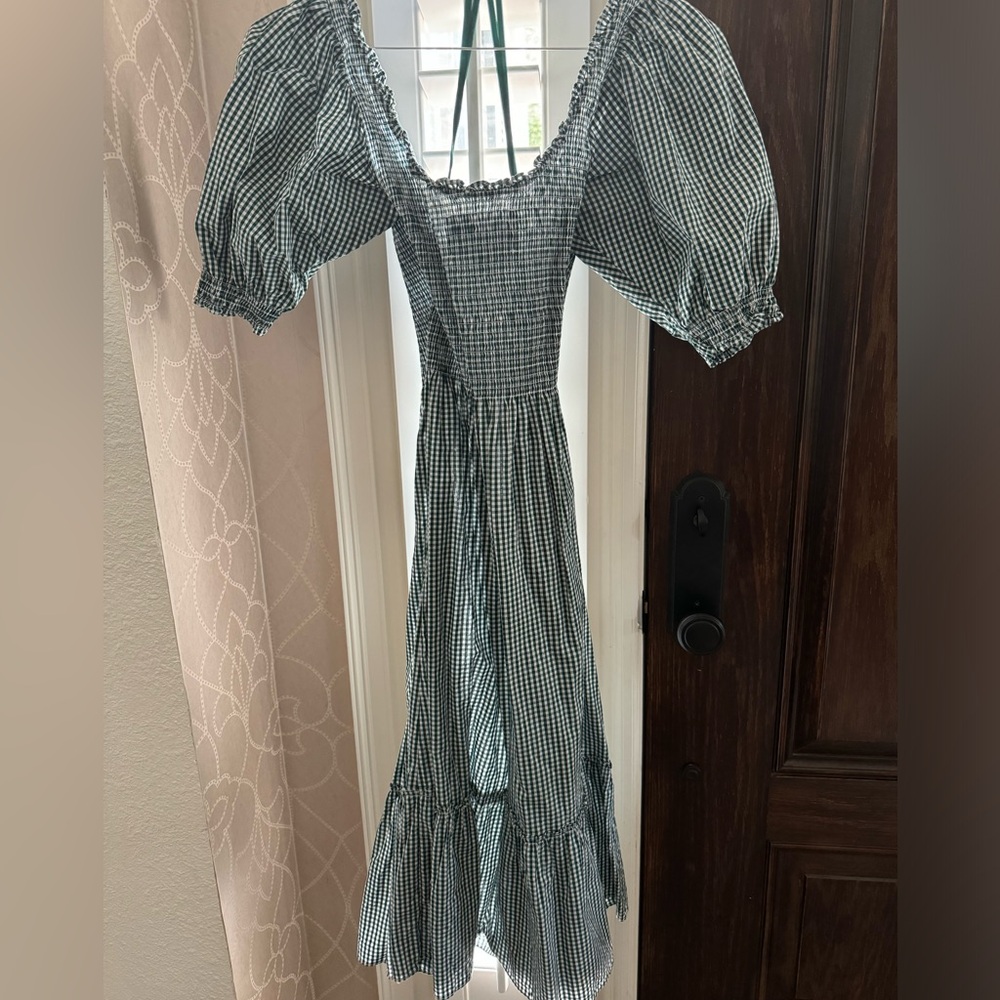 Hill House dress, green gingham